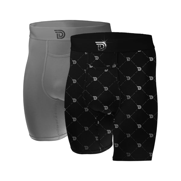 Culture Duo Gray Monochrome — men's boxer brief 2-pack