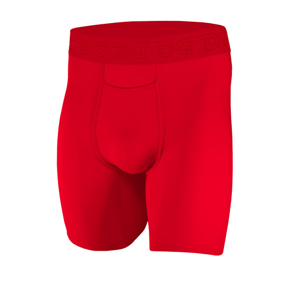 Cottonz Fire Red — men's red cotton boxer briefs