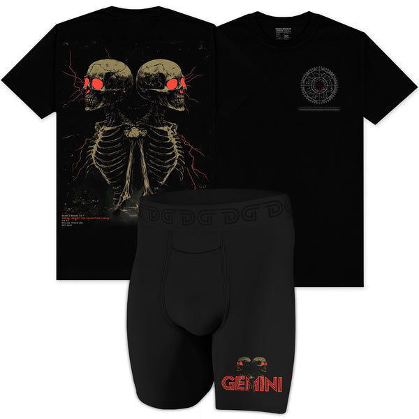 Gemini Pack — men's zodiac boxer brief and graphic tee set
