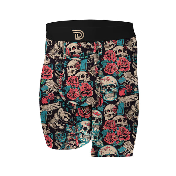 Guns N' Roses โ men's boxer briefs with guns and roses graphic print