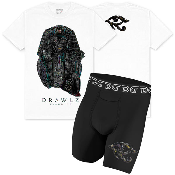 Modern Egypt Pack — men's Egyptian-themed boxer brief and tee set