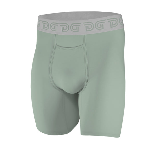 Cottonz Steel Green — men's steel green cotton boxer briefs