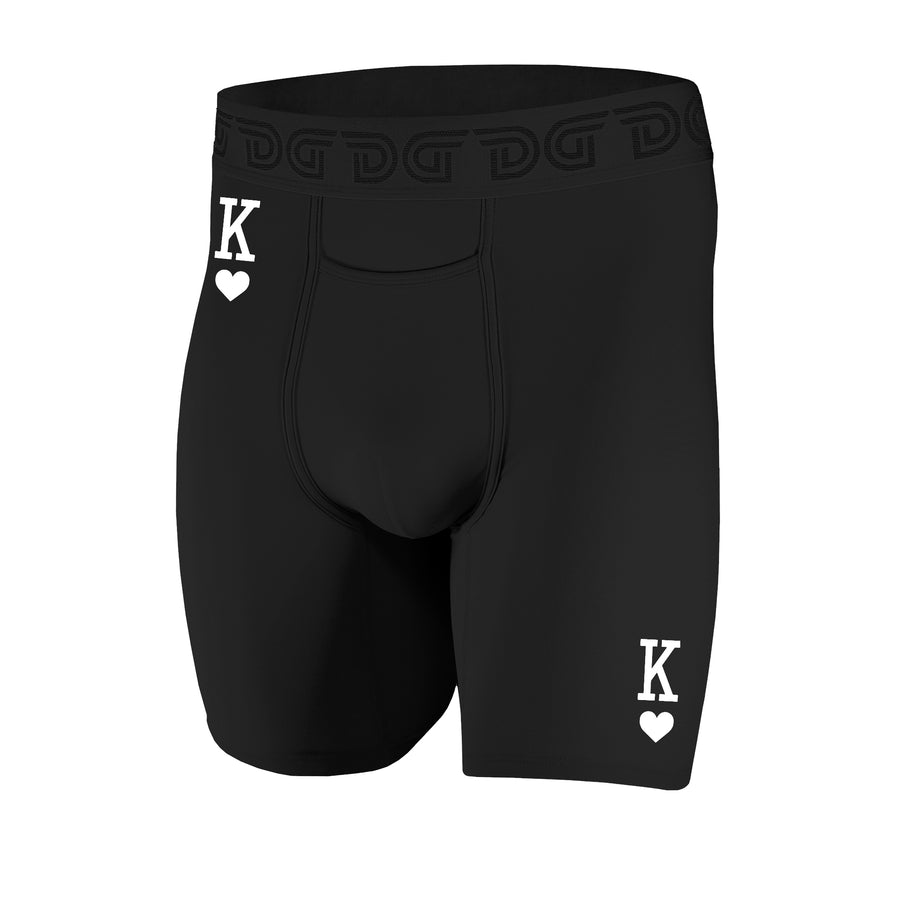 Drawlz Brand Co. Boxer Brief Black King / S King of Hearts King of Hearts Cotton Boxer Briefs for Men | Drawlz