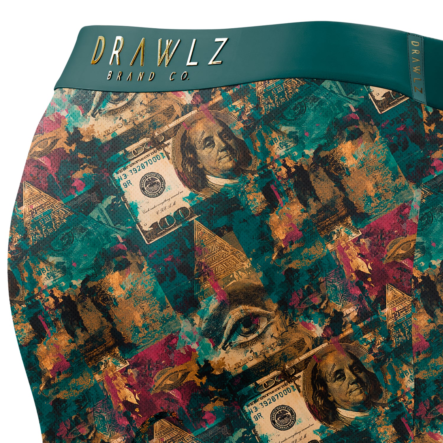 Drawlz Brand Co. Boxer Brief Expressionz C.R.E.A.M. Expressionz C.R.E.A.M. – Men's Money-Print Boxer Briefs