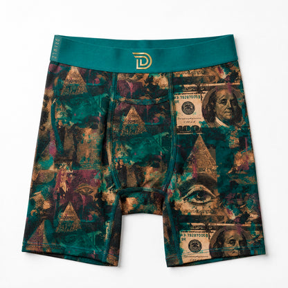 Drawlz Brand Co. Boxer Brief Expressionz C.R.E.A.M. Expressionz C.R.E.A.M. – Men's Money-Print Boxer Briefs