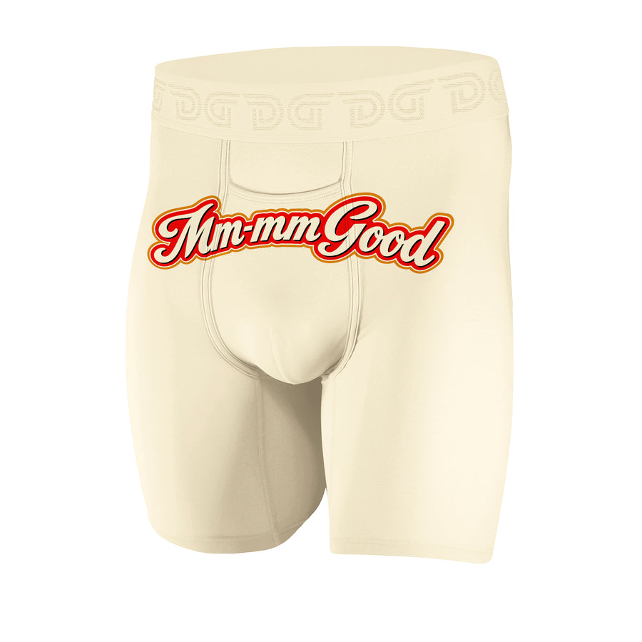 Drawlz Brand Co. Boxer Brief Ivory / S Mmm Good Mmm Good Cotton Boxer Briefs for Men | Drawlz