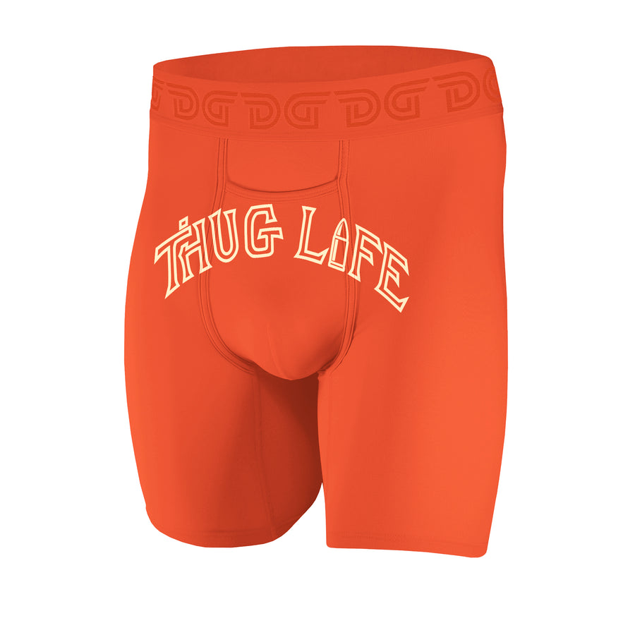 Drawlz Brand Co. Boxer Brief Orange / S Thug Life Thug Life Cotton Boxer Briefs for Men | Drawlz