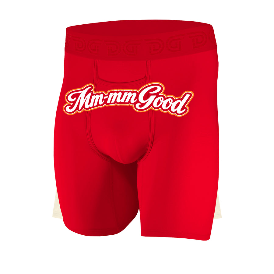 Drawlz Brand Co. Boxer Brief Red / S Mmm Good Mmm Good Cotton Boxer Briefs for Men | Drawlz