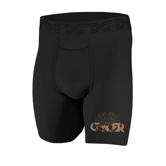 Cancer zodiac boxer brief — Drawlz Zodiac Collective, black SoftSculpt cotton