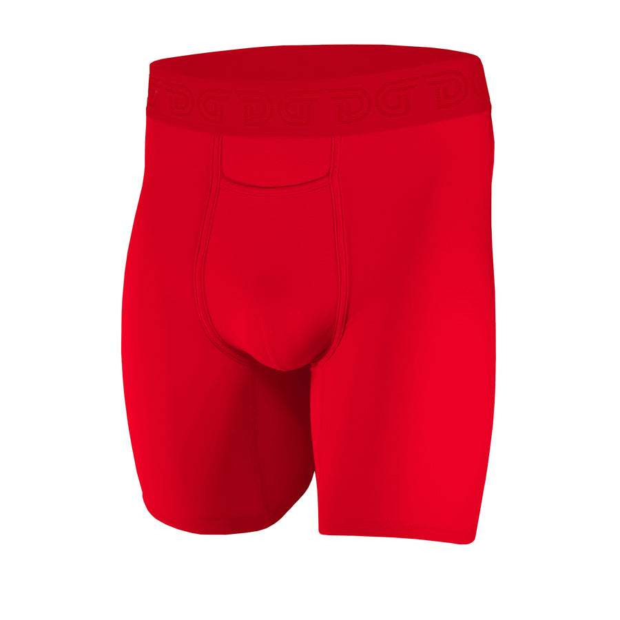 Cottonz Fire Red — men's red cotton boxer briefs