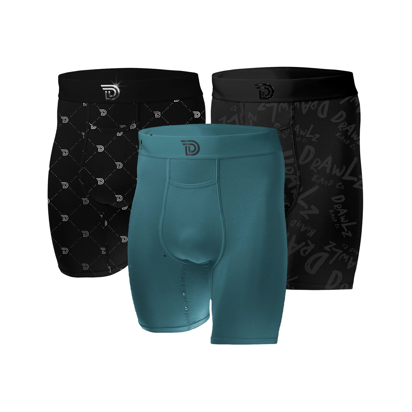 Culture Trio Marine Noir Chrome — men's boxer brief 3-pack