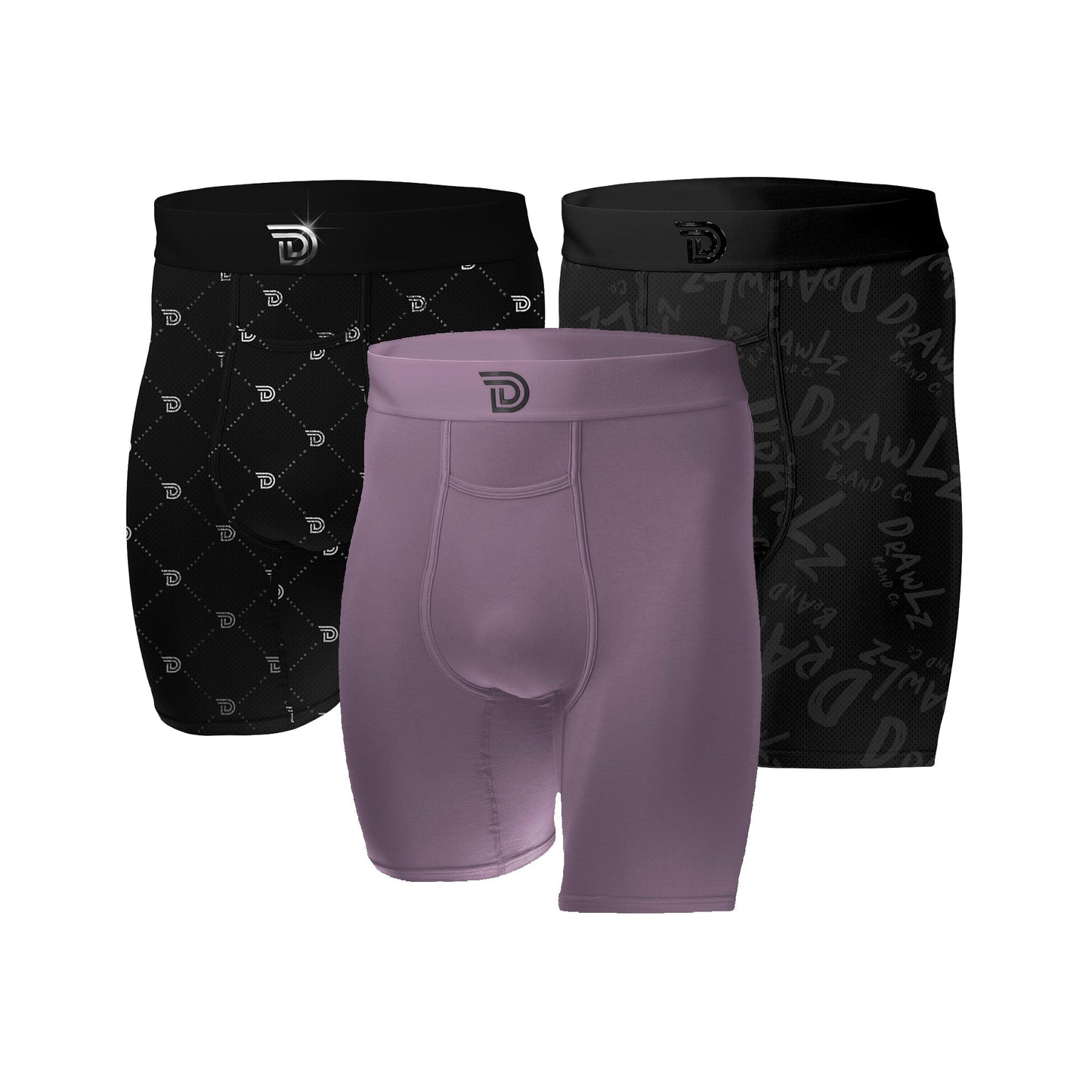 Culture Trio Noir Chrome Haze — men's boxer brief 3-pack