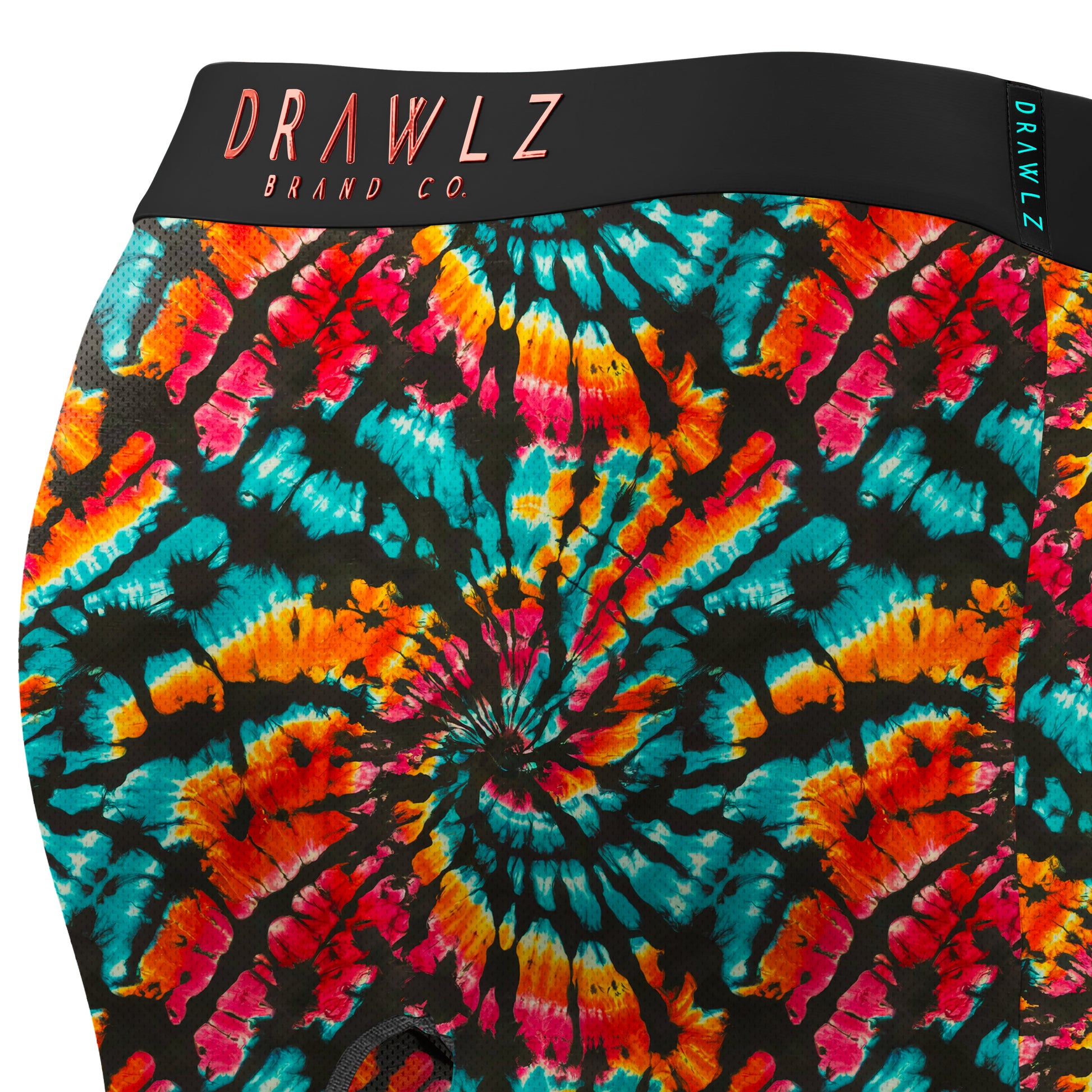Expressionz Trippy — men's boxer briefs with colorful psychedelic tie-dye print, additional view