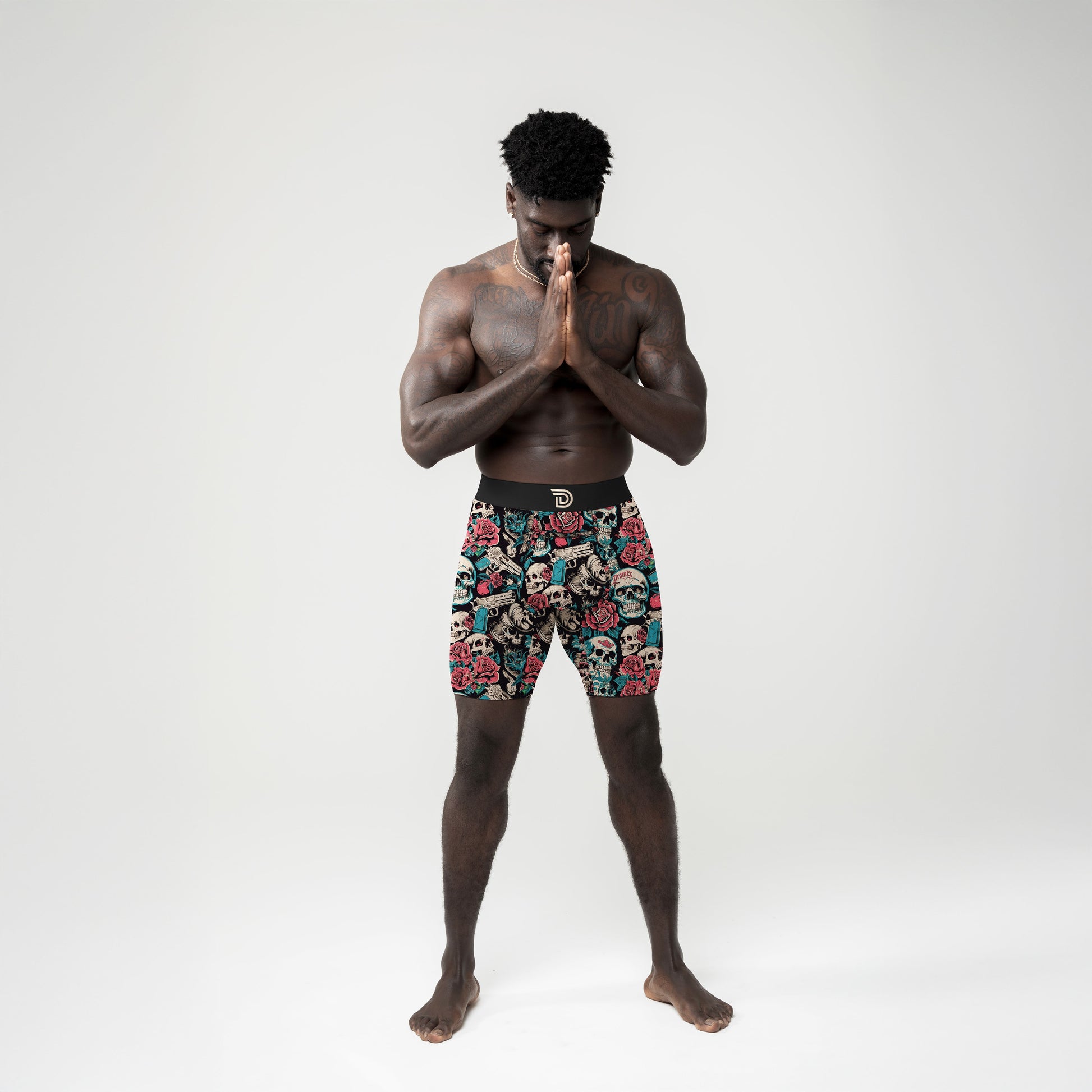 Guns N' Roses — men's boxer briefs with guns and roses graphic print, additional view