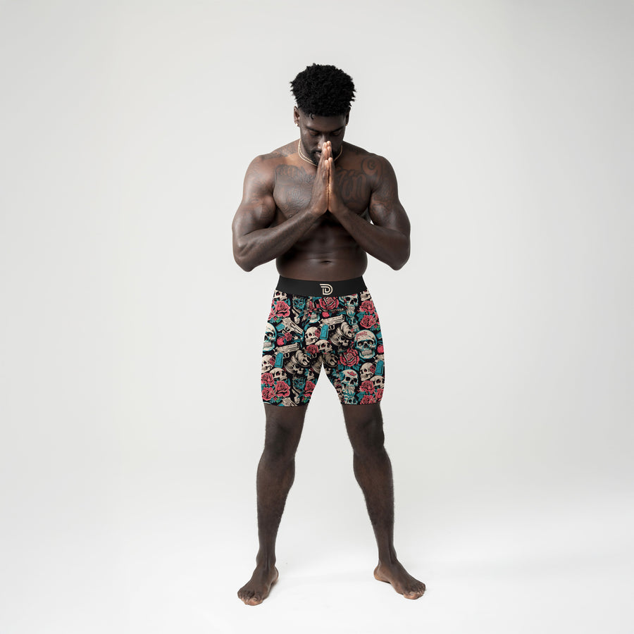 Guns N' Roses — men's boxer briefs with guns and roses graphic print, additional view