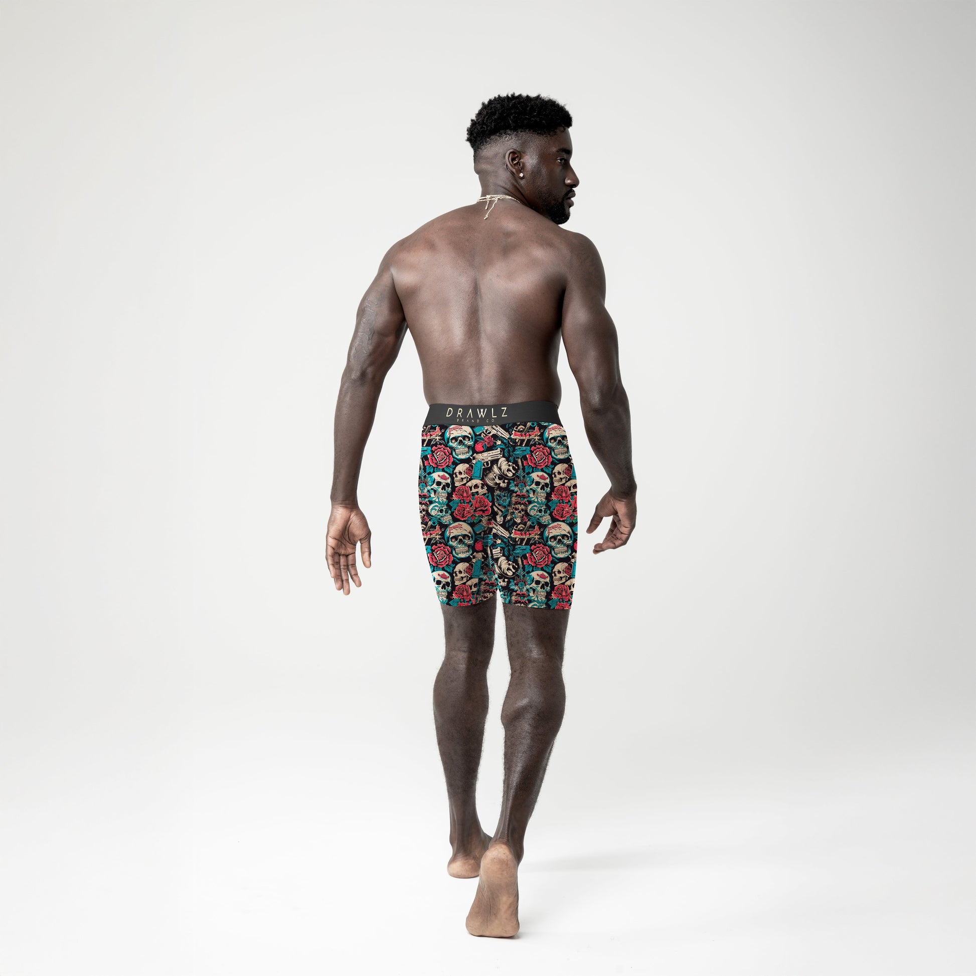 Guns N' Roses — men's boxer briefs with guns and roses graphic print, additional view