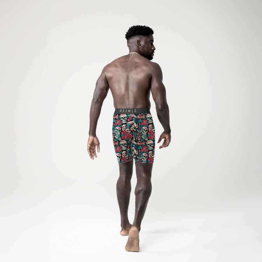 Guns N' Roses — men's boxer briefs with guns and roses graphic print, additional view