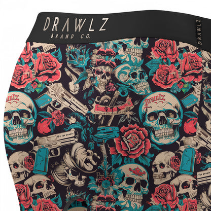 Guns N' Roses — men's boxer briefs with guns and roses graphic print, additional view
