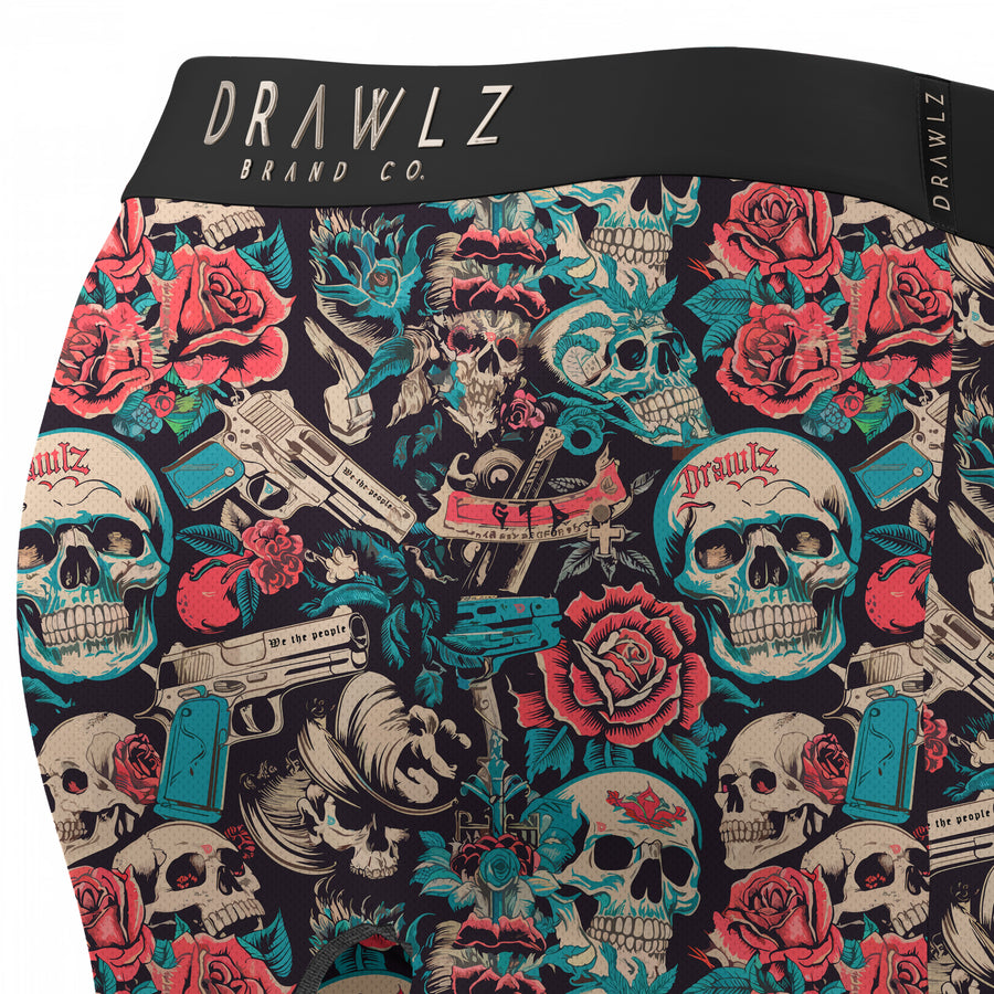 Guns N' Roses — men's boxer briefs with guns and roses graphic print, additional view