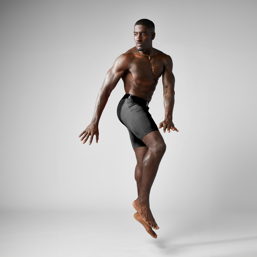 Originalz Black — men's black micro-modal boxer briefs, additional view