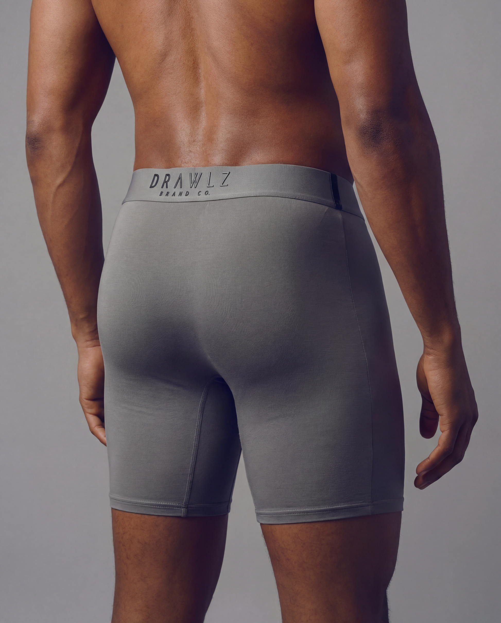 Originalz Graphite — men's graphite grey micro-modal boxer briefs, additional view