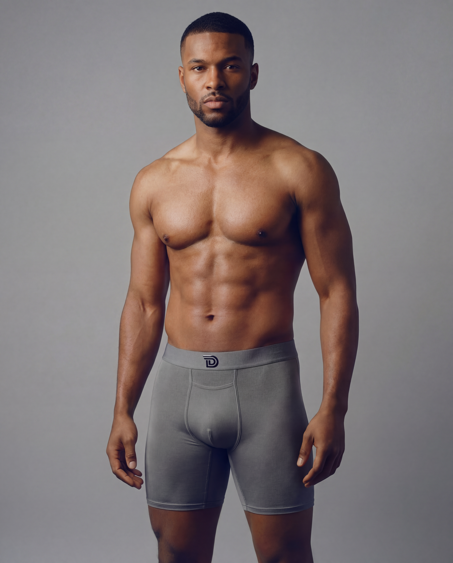 Originalz Graphite — men's graphite grey micro-modal boxer briefs, additional view