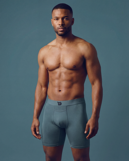 Originalz Marine — men's marine teal micro-modal boxer briefs, additional view