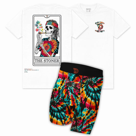 Up In Smoke Capsule — men's 420-themed boxer brief and tee set