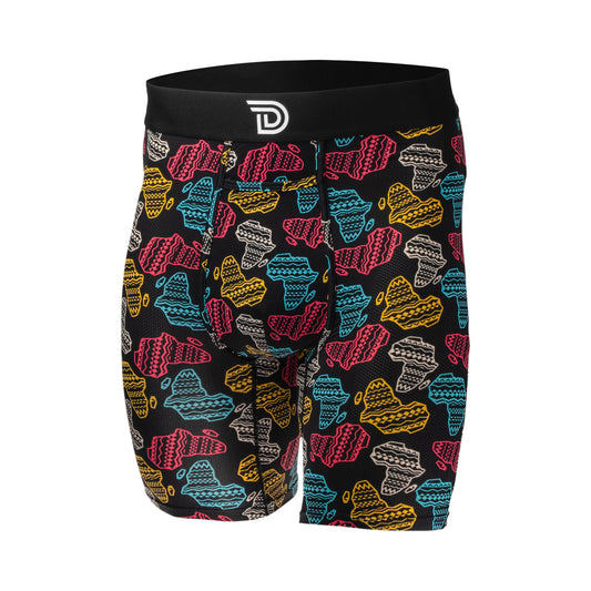 Expressionz Afrika — men's Africa-themed graphic boxer briefs