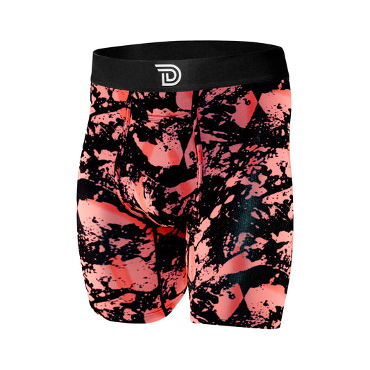Expressionz Pink Acid — men's pink acid-wash graphic boxer briefs