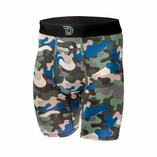 Expressionz Vetz — men's military camo graphic boxer briefs
