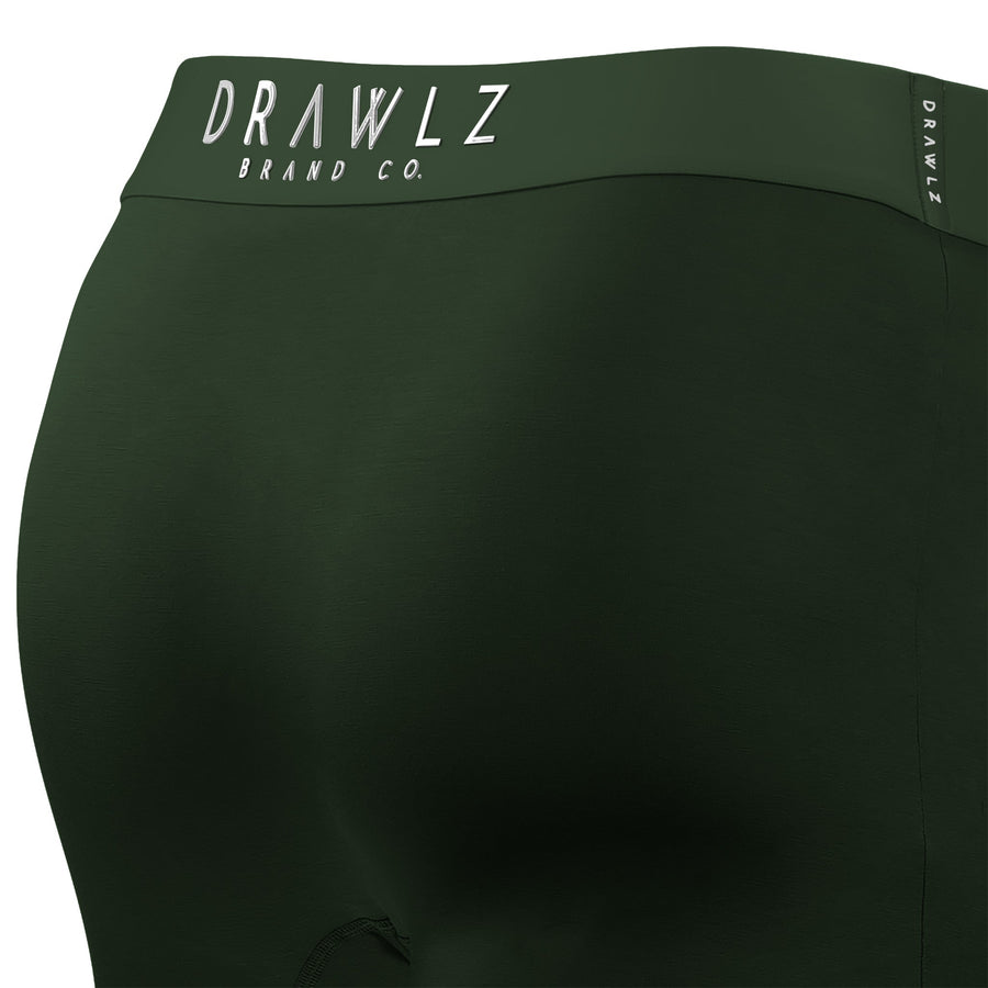Originalz Green Moss — men's moss green micro-modal boxer briefs, additional view
