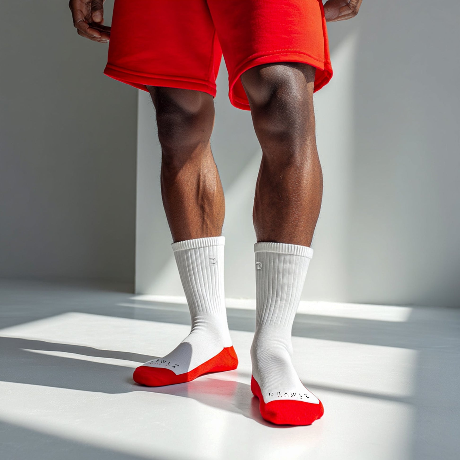 Icon Sock — men's white merino wool crew socks, additional view