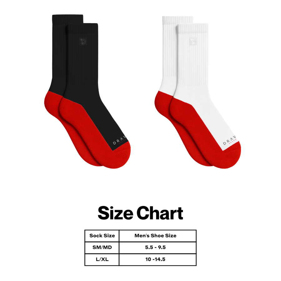 Icon Sock — men's merino wool crew socks, additional view - BW