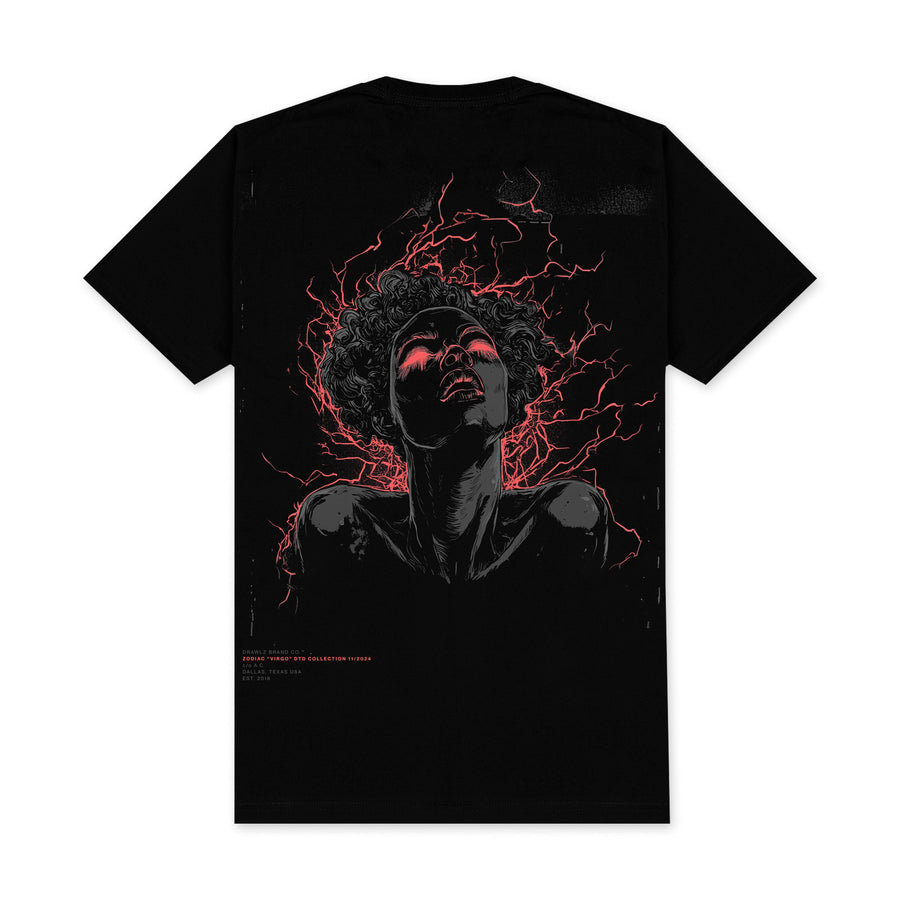 Virgo — men's zodiac graphic t-shirt with maiden design