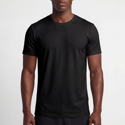 SuedeSkin Crew — men's suede-feel crew neck t-shirt, additional view