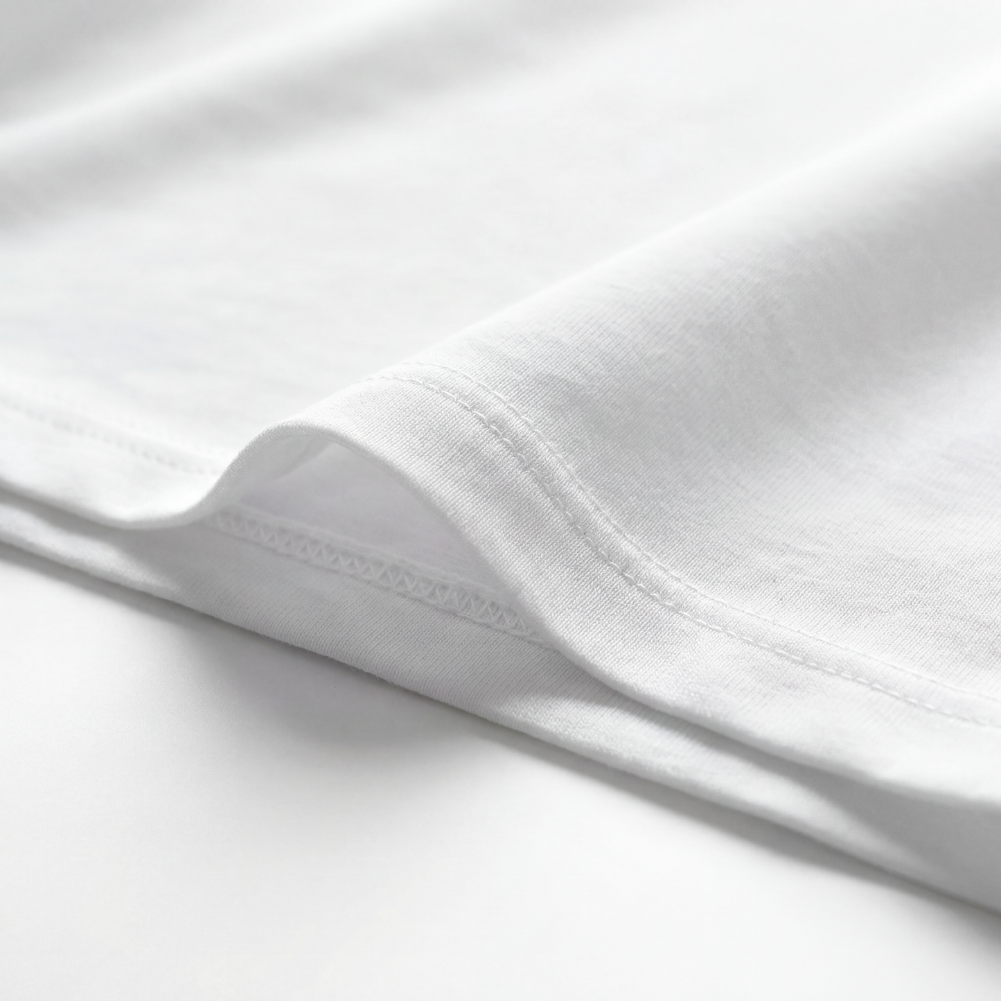 SuedeSkin Crew — men's white suede-feel crew neck t-shirt, additional view