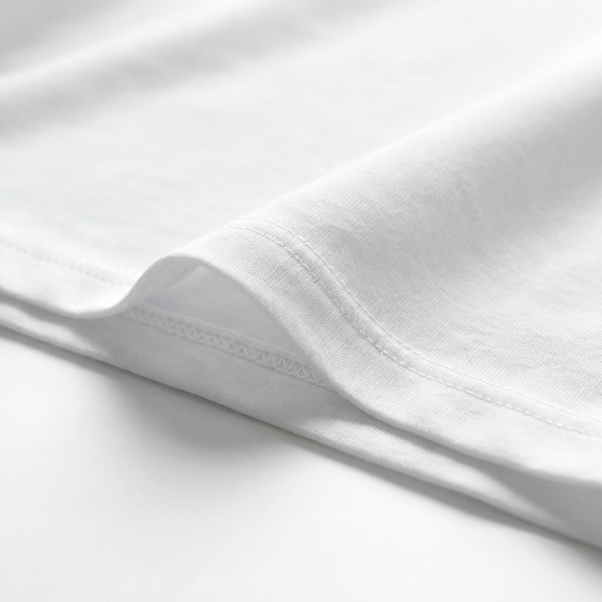 SuedeSkin Crew — men's white suede-feel crew neck t-shirt, additional view
