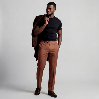SuedeSkin Crew — men's suede-feel crew neck t-shirt, additional view
