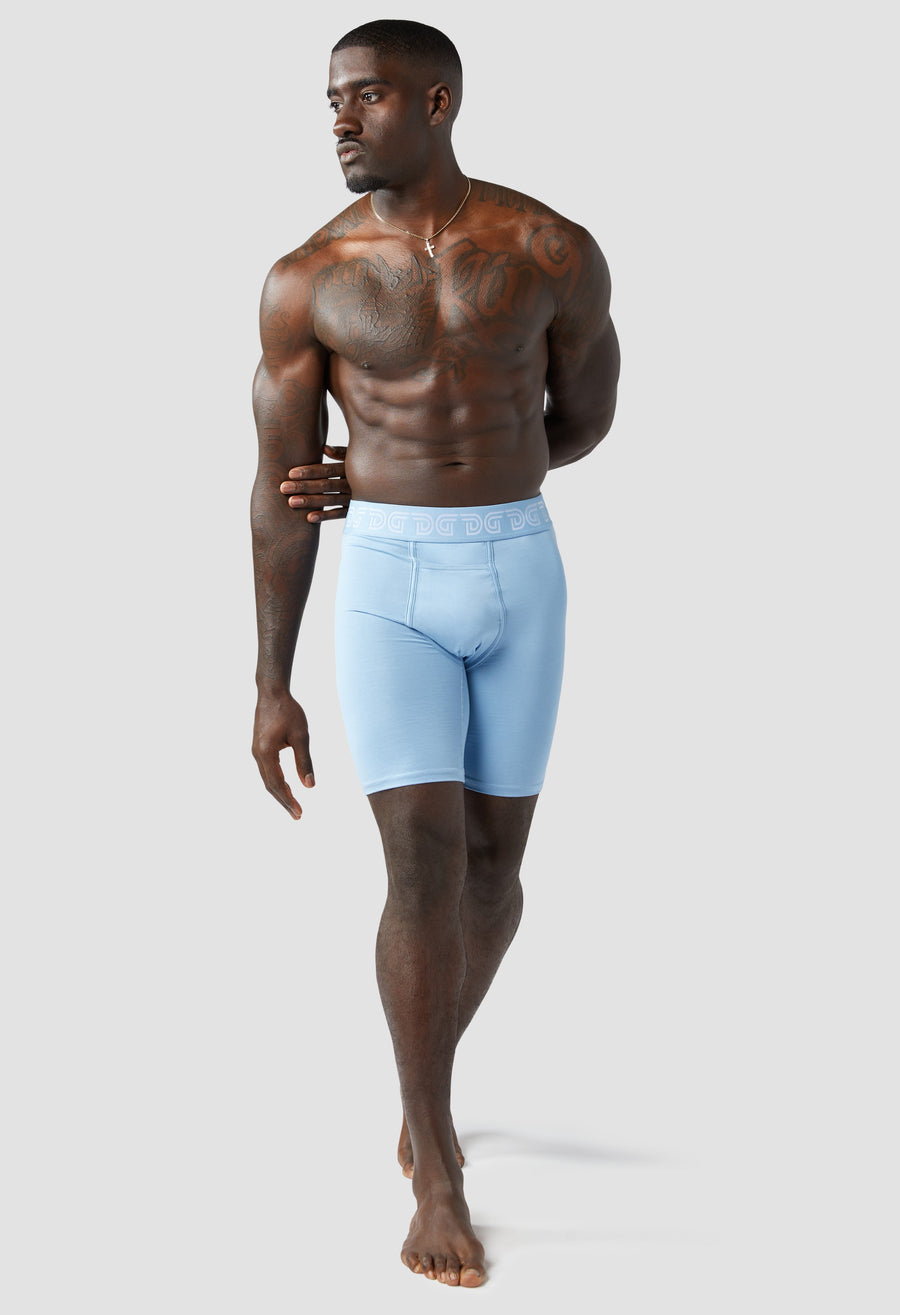 Cottonz Carolina — men's Carolina blue cotton boxer briefs, additional view