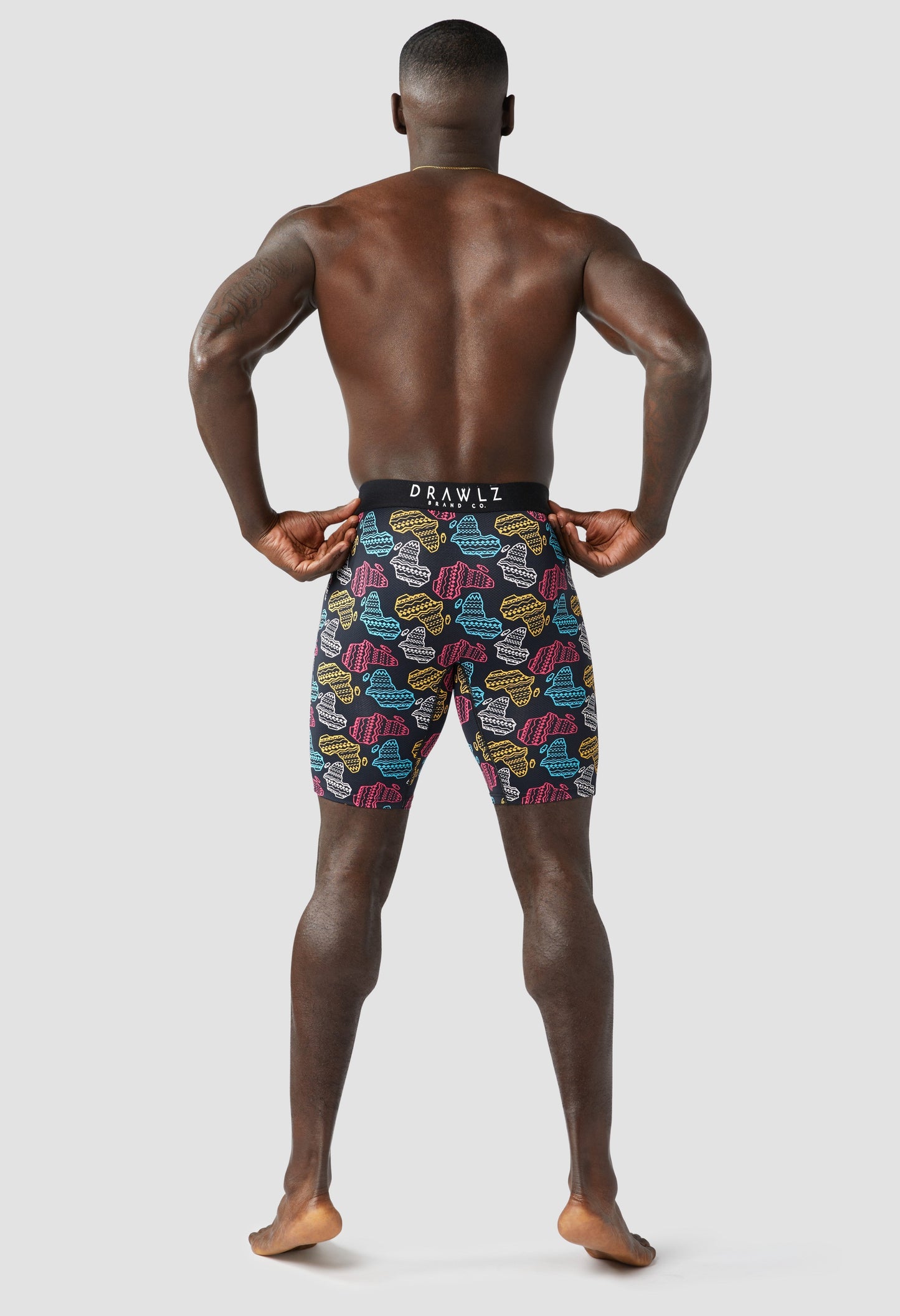 Expressionz Afrika — men's Africa-themed graphic boxer briefs, additional view