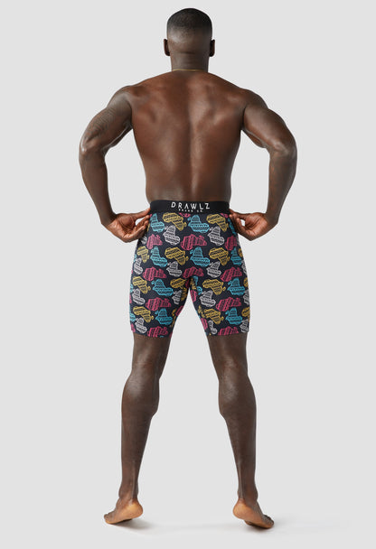 Expressionz Afrika — men's Africa-themed graphic boxer briefs, additional view