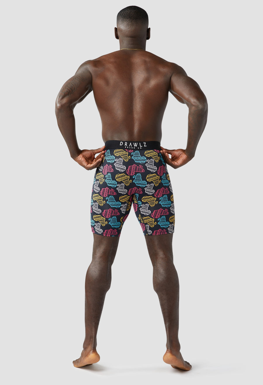 Expressionz Afrika — men's Africa-themed graphic boxer briefs, additional view