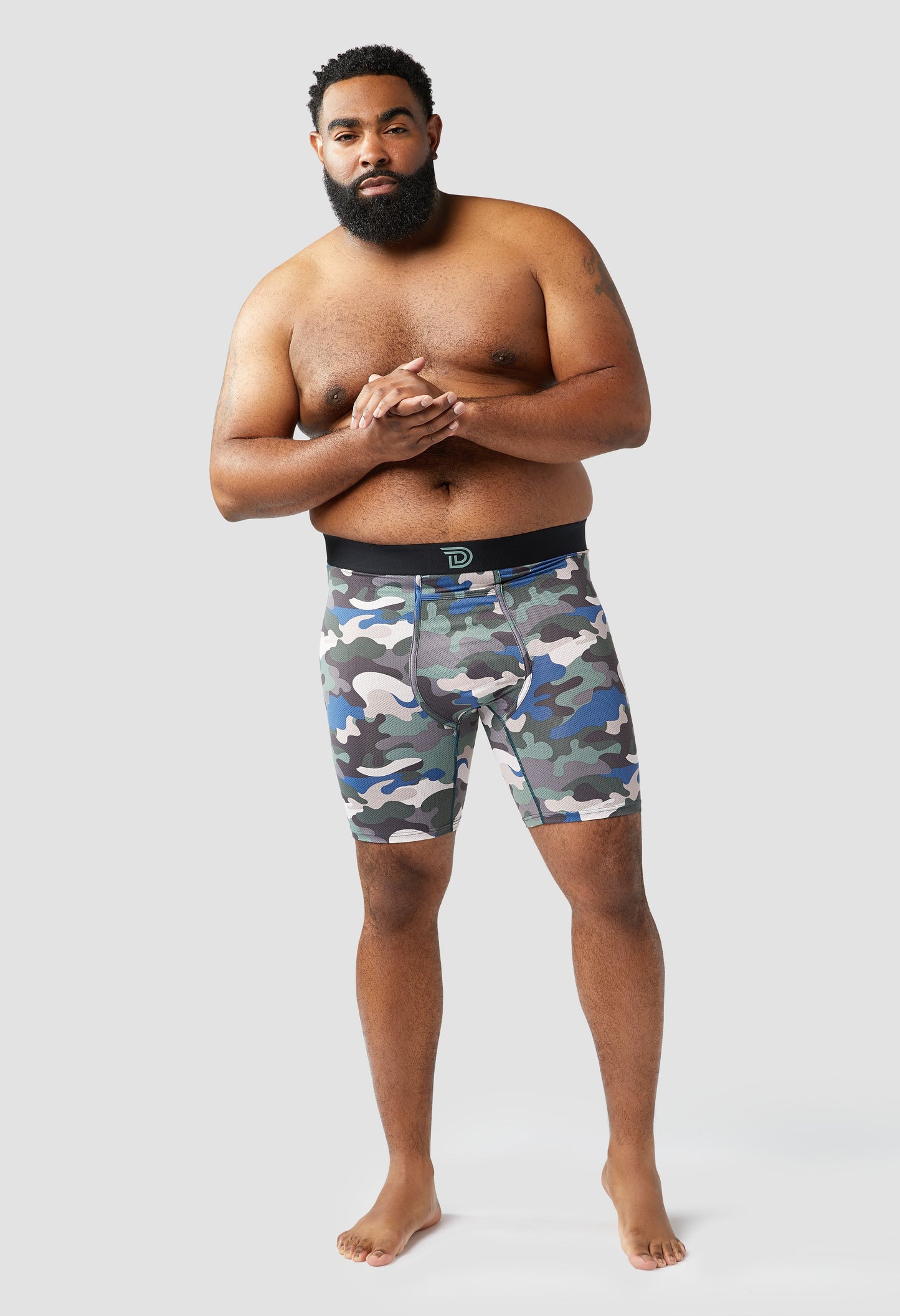 Expressionz Vetz — men's military camo graphic boxer briefs, additional view